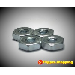 4X Ecrou 6-32 plat